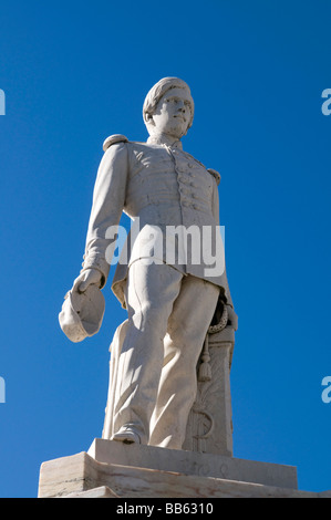 Statue von König D. Pedro V (5.) von Portugal in Castelo de Vide, Alentejo Stockfoto