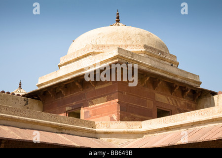 Kuppel in Jodha Bai Schlossanlage, Fatehpur Sikri, in der Nähe von Agra, Uttar Pradesh, Indien Stockfoto