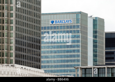 Barclays Bank Hauptsitz Canary Wharf London UK Stockfoto