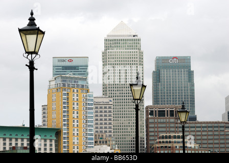 Canary Wharf London docklands Stockfoto