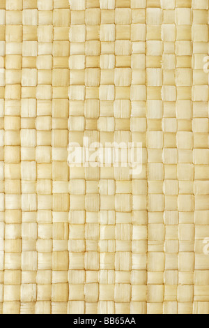 Nahaufnahme von gewebten Palm Blätter Matte Textur für Hintergrund Stockfoto