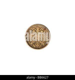 Alte spanische Peseta-Münze - Franco-Ära Stockfoto