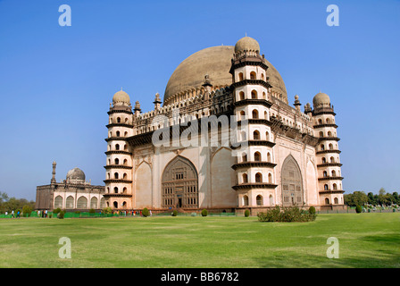 Bijapur - Karnataka, Gol Gumbaz, General - Ansicht. Stockfoto