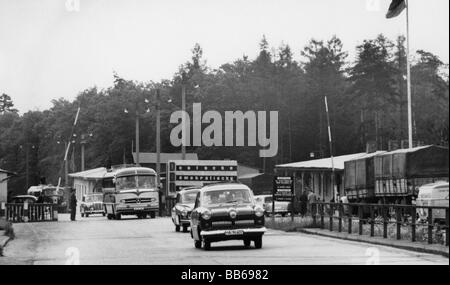 Geographie/Reise, Deutschland, Innerdeutsche Grenze, Kontrollpunkt Helmstedt-Marienborn, 1960er Jahre, Stockfoto