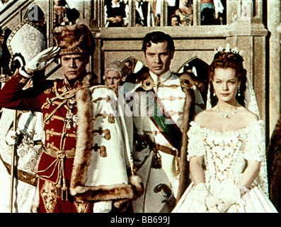 Film "Sissi, Die Junge Kaiserin", AUT / BRD 1956, Regie: Ernst Marischka, Szene mit: Karlheinz Böhm (Kaiser Francis Jose Stockfoto