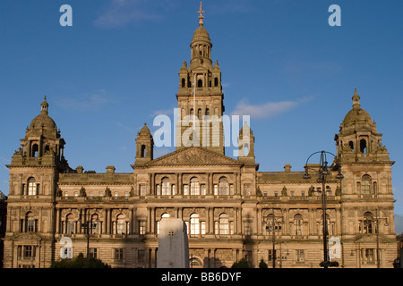 Schottland Glasgow George Square City chambers Stockfoto