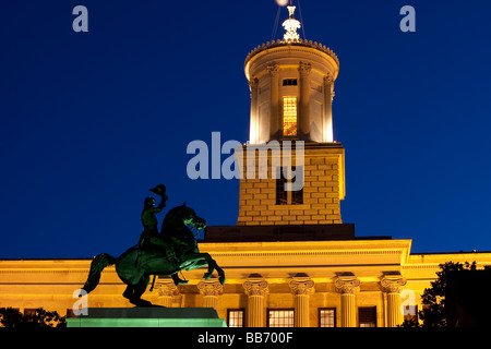 Andrew Jackson-Statue vor State Capitol building in Nashville Tennessee Stockfoto