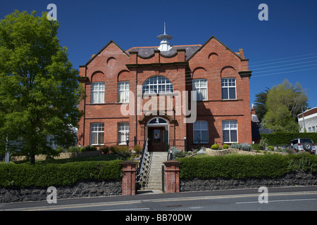 Larne-Museum und Kunst-Zentrum befindet sich in der Carnegie-Zentrum befindet sich in einem alten Carnegie kostenlos Bibliotheksgebäude larne Stockfoto