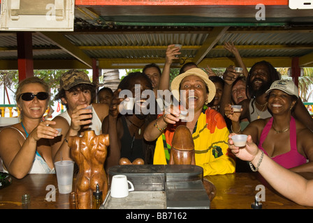 Kali Beach Bar Restaurant St. Martin St. Maarten Karibik Stockfoto