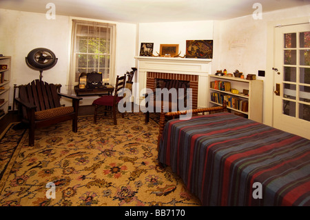 Die Schreibmaschine in William Faulkner Büro im Rowan Oak, Oxford, Mississippi Stockfoto