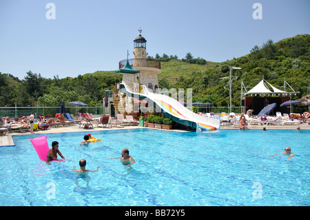 Hotelpool, Grand Cettia Hotel Apartments, Marmaris, Halbinsel Datca, Provinz Mulga, Republik Türkiye Stockfoto