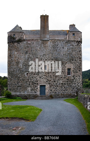 Neidpath Castle Tweed Valley Peebles Stockfoto