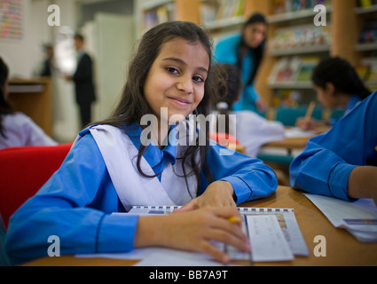 Student an der Klasse am National Book Foundation in Islamabad Stockfoto