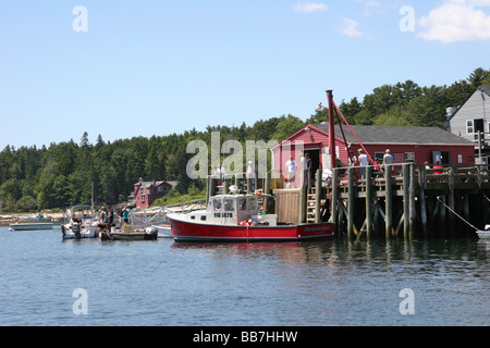 Das Restaurant Kai in Five Islands Stockfoto