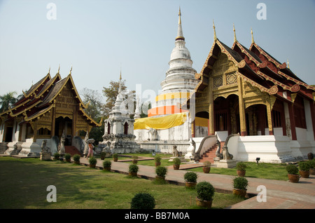 Eine Ansicht des Wat Phra Singh in Chiang Mai Thailand Stockfoto