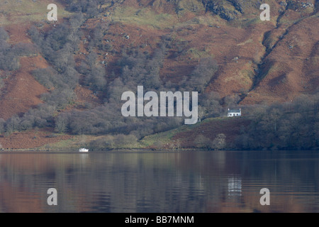 Blick nach Osten über Loch Lomond Loch Lomond und Trossachs National Park Stirlingshire Schottland Januar 2008 Stockfoto