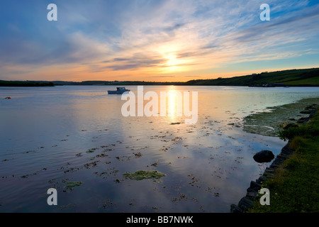 Sonnenuntergang am Clonakilty Bay West Cork Irland Stockfoto