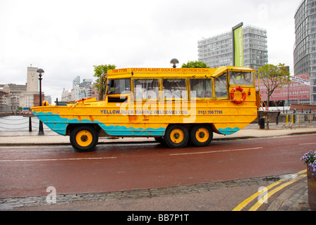 Die Wacker-Quacker 2. Touristenboot / bus an der Albert Dock-Liverpool Stockfoto