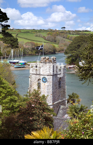 St Just in Roseland ist ein malerisches Dorf in der Region Roseland Halbinsel Cornwall Stockfoto