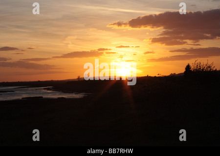 Sonnenuntergang in Leigh-on-Sea, Esse Stockfoto