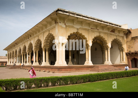 Diwan-i-Uhr, Halle der Öffentlichkeit Agra Fort, auch bekannt als Red Fort, Agra, Uttar Pradesh, Indien Stockfoto