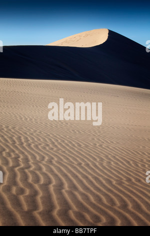 Sand Muster auf der Eureka Dünen im Death Valley National Park in Kalifornien, USA Stockfoto