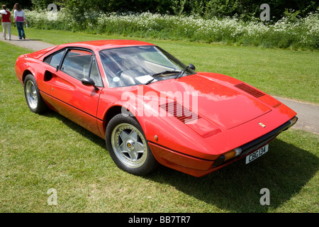 Roter Ferrari GTB, Wallingford Classic-Rallye, Oxfordshire, Vereinigtes Königreich Stockfoto