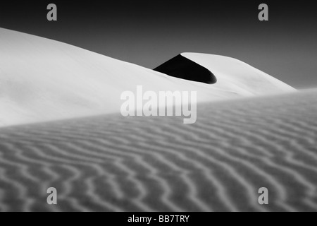 Sand Muster auf der Eureka Dünen im Death Valley National Park in Kalifornien, USA Stockfoto