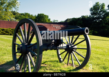 Manassas Virginia Museum Bürgerkrieg Kanonen Stockfoto
