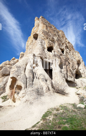 Felsformation in Derinkuyu Underground City in Cappadocia Türkei Stockfoto