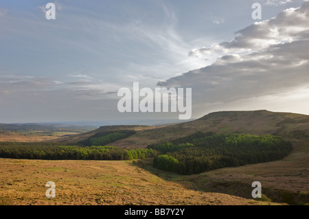 Higger Tor und Carl Wark vom oberen Schauspielerfamilie Stockfoto