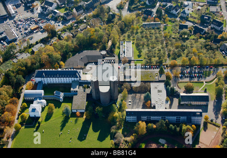 Luftaufnahme, Haus der Stille, Haus der Stille, Benediktiner der Abtei St. Ottilien, Benediktiner Abtei Koenigsmuenster, Stockfoto