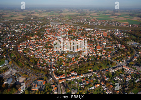 Luftaufnahme, Stadtring, Stadtzentrum, Soest, Kreis Soest, Soester Boerde, Südwestfalen, NRW, Deutschland, Eu Stockfoto