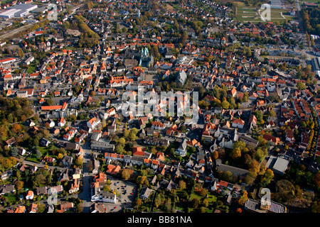 Luftaufnahme, Werl, Kreis Soest, Soester Boerde, Südwestfalen, NRW, Deutschland, Europa Stockfoto