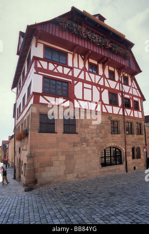 Albrecht-Dürer-Haus in Nürnberg Bayern Deutschland Stockfoto