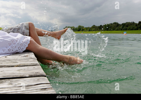 Regatta-Bereich für Ruderwettbewerbe, Olympische Spiele 1972, Oberschleißheim, München, Oberbayern, Deutschland, Europa Stockfoto