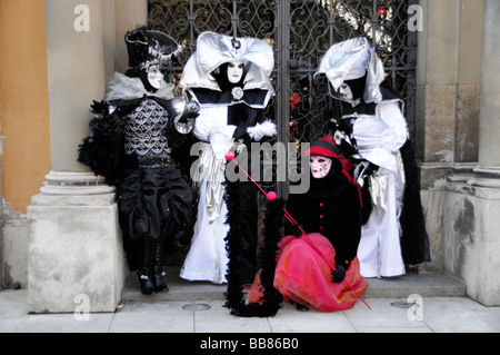 Masken, Karneval Hallia Venezia, Schwäbisch Hall, Baden-Württemberg Stockfoto