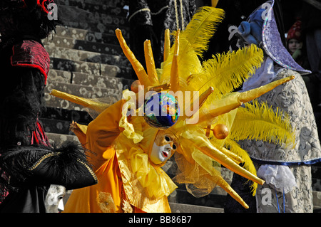 Masken, Hallia Venezia Festival, Schwäbisch Hall, Baden-Württemberg Stockfoto