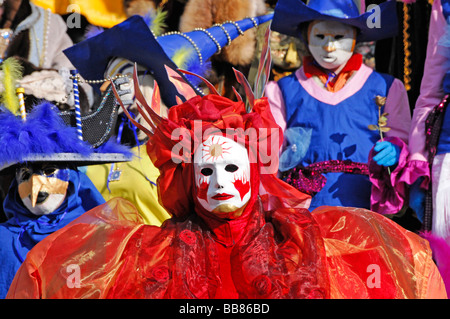 Masken, Hallia Venezia Festival, Schwäbisch Hall, Baden-Württemberg Stockfoto