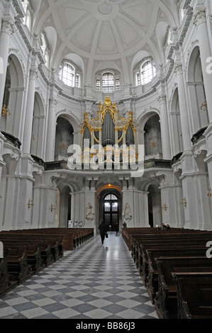 Interieur, Kathedrale St. Trinitatis, Dresden, Sachsen, Deutschland, Europa Stockfoto