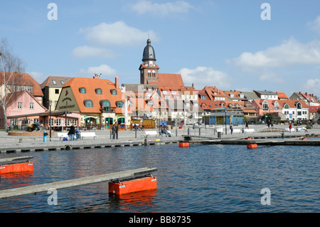 Hafen, Waren eine der Müritz, Mecklenburg-Western Pomerania, Deutschland, Europa Stockfoto