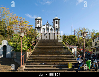 Kirche von Nossa Senhora do Monte, Monte, Madeira, Portugal Stockfoto