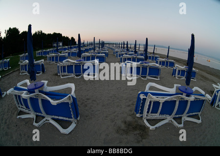 Strand in der Nähe von Grado, Italien, Europa Stockfoto