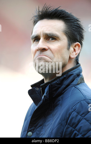 Michael PREETZ, Ex-Nationalspieler, Manager und Direktor für den Profi-Spieler Hertha BSC, skeptisch Stockfoto