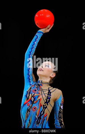 Daria Kondakova, Russland, Grand Prix der rhythmischen Sportgymnastik, Paris, Frankreich, Europa Stockfoto