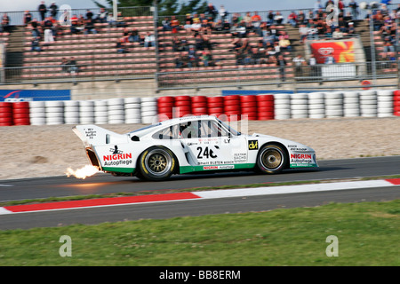 Porsch 911 Carrera, 0 RSR, Baujahr 1975, mit nach hinten losgehen, Oldtimer Grand Prix Nürburgring 2008 Motorsport-Rennen-trac Stockfoto