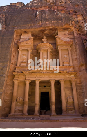 Petra Nabatäer Hauptstadt Al Khazneh Jordan Treasury Grab römische Reich Periode Stockfoto