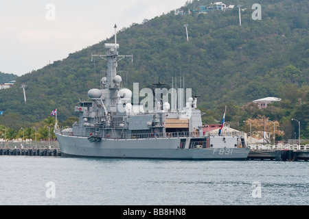 Niederländische Fregatte Hr Ms VAN AMSTEL besucht Charlotte Amalie Stockfoto