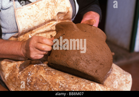 Traditionelle Keramik in El Cercado, La Gomera, Kanarische Inseln, Spanien Stockfoto