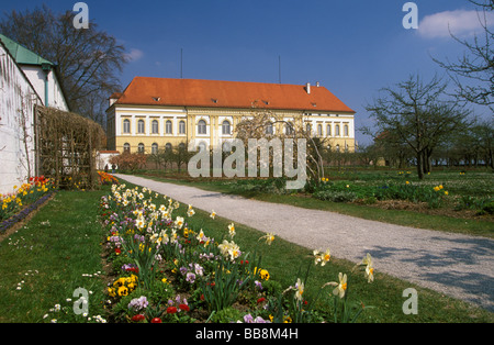 Hofgarten-Park und Schloss Dachau, Oberbayern, Deutschland Stockfoto